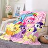 1pc My Little Pony Flannel Blanket, Soft Skin Friendly with Digital Printing, Various Sizes Available for Family, Friends, Birthday