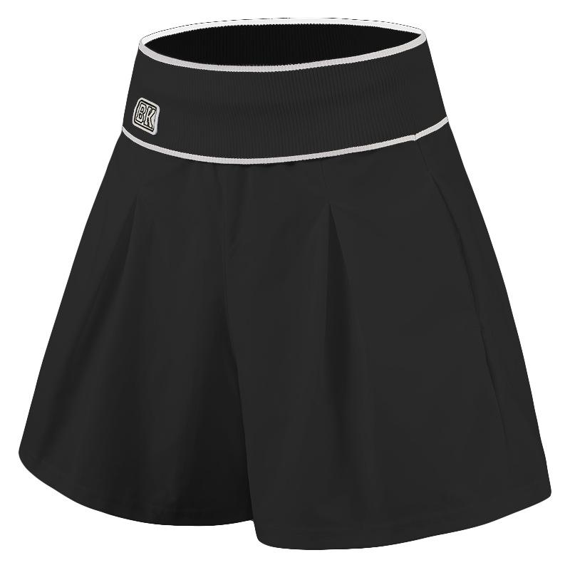 Women's High-Waist Quick-Dry Slimming Yoga Shorts - Loose Fit, Anti-Exposure, Faux Layer Fitness Pants