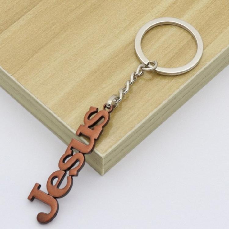 Fashionable Metal Letter/Fish/Crosses Pendant Key Rings Charm for Trendsetters