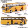 1:Model autobusu pro cestující v měřítku 32 Hračka Auto 5 dveří otevřených Slitina Tlakově litý Zvuk Světlo Simulace Kreativní hračky Modely Dárek pro chlapce