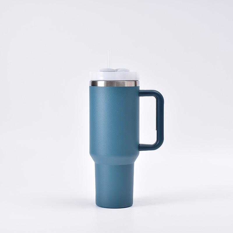 Kuangjie 40oz Ice Buster Becher, Großer 304 Edelstahl Isolierter Griffbecher
