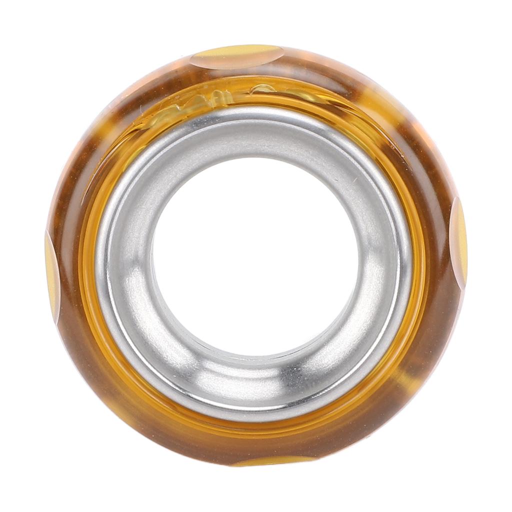 Fingertip Ring Toy Stainless Steel Fingertip Anxiety Ring Handheld Fingertip Toy for Office Amber