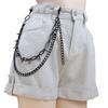Chaîne de taille multicouche Hip Hop Punk Métal Rivet Bijou pour Performance Scénique