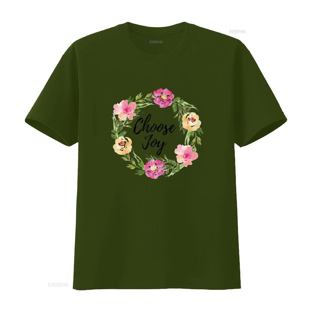 Choose Joy T Shirt To Remind Us Be Joyful vintage Washed Soft Versatile Unisex graphic Stretched designer clothes Casual