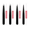 4 Eyebrow Tweezers Set Stainless Steel Eyebrow Clip Stickers Double Eyelid Stickers Tweezers