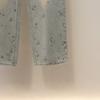 Womens High-Waisted A-Line Wide-Leg Denim Pants Winter Casual Chic Relaxed Fit Cotton Blend