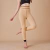 Women's Sheer Fleece-Lined Nine-Point Leggings: Fake Transparent, Autumn/Winter, Thickened, Warm, Plus Size, One-Piece Pantyhose.