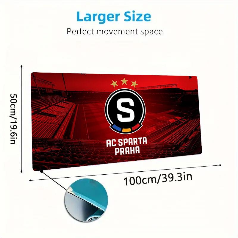 Prague Mouse Pad, Large Gaming Desk Mat, Non-slip XXL Mousepad for Laptop & Tablet, Mini PC Playmat with Stitched Edges