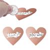 Pack of 50 Heart Scratch Off Stickers Scratch Card Stickers Self Adhesive Labels for Gender Reveal Gift Baby Shower