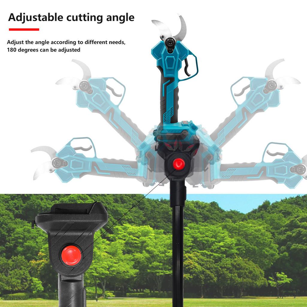 Pruning Shears Efficient Fruit Tree Bonsai Pruning Branche Cutter Blue Brushless Cordless Electric Scissors Extension Pole Pruner