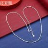 925 Sterling Silver Wedding Gift 16-30 Inch Twisted Necklace Charming Jewelry