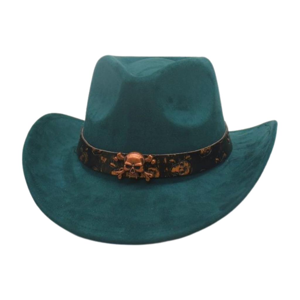 Western Cowboy Hat Performance Stage Jazz Hat Resort Style Skull Accessories Ethnic Style Top Hat