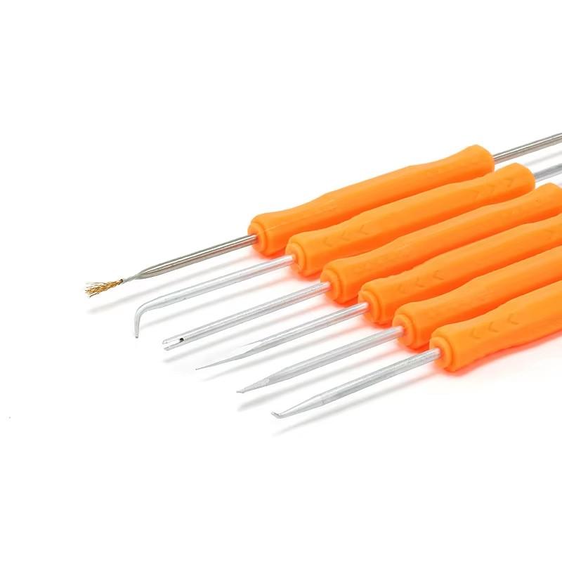 6pcs Desoldering Aid Tool Kit Soldering Aid Assist Tools PCB Cleaning Kit Repair Tool Electronic Heat Assist Set