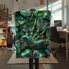 1Pc St.Patrick's Day Print Flannel Blanket, High quality Comfortable for All Seasons, Home Decor, Warmth and Comfort, Perfect for Christmas Gifts W73