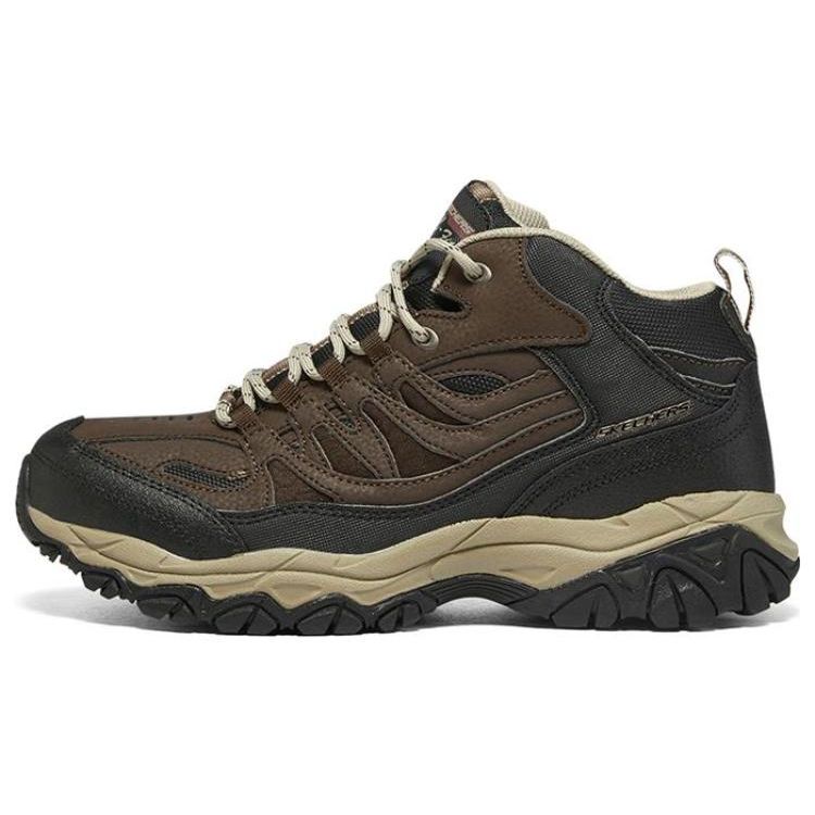 Skechers After Burn Memory Высокие Функциональные Уличные Ботинки Мужская Обувь Коричневый Черный 50120-BRBK 39