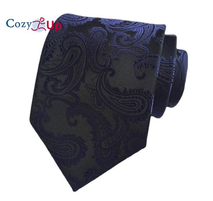 Cozy Up 3.15"(8cm) Fashion Striped PaisleyTies Men Plaid Flower Necktie for Wedding
