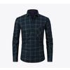 Camisa de Cuadros Casual para Hombre Otoño Invierno con Forro Polar Camisa Cálida Gruesa de Manga Larga Camisa Polar