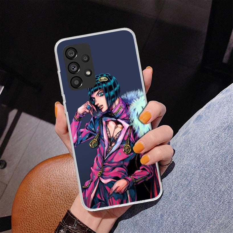 

JoJo Adventure Bruno Buccellati Phone Case For Samsung Galaxy A52 A32 A22 A12 A51 A31 A50S A30S A20S A10S Note 20 Ultra 10 Plus Samsung A71 4G