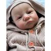 19 tum Redan målad Färdig Reborn Baby Doll Levi Awake Newborn Baby Storlek 3D Hud Synliga ådror Samlarkonstdocka
