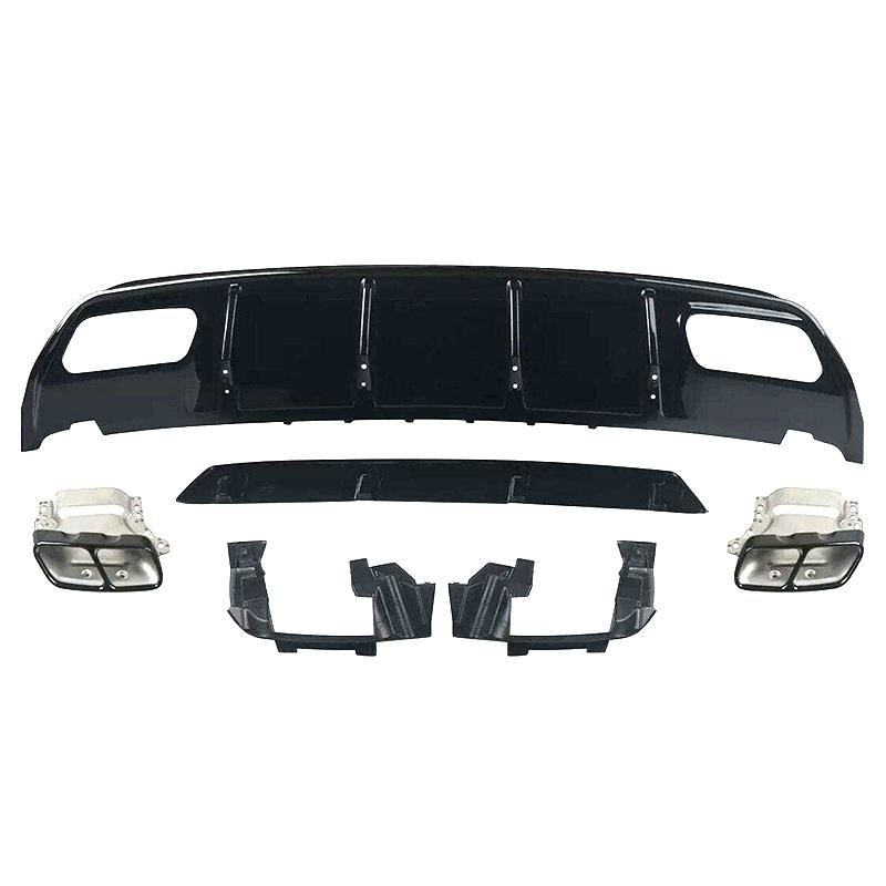

For Mercedes A Class Benz W176 A180 A200 A250 A45 2013-2018 AMG Hight Quality ABS Car Rear Bumper Lip Spoiler Body Kit