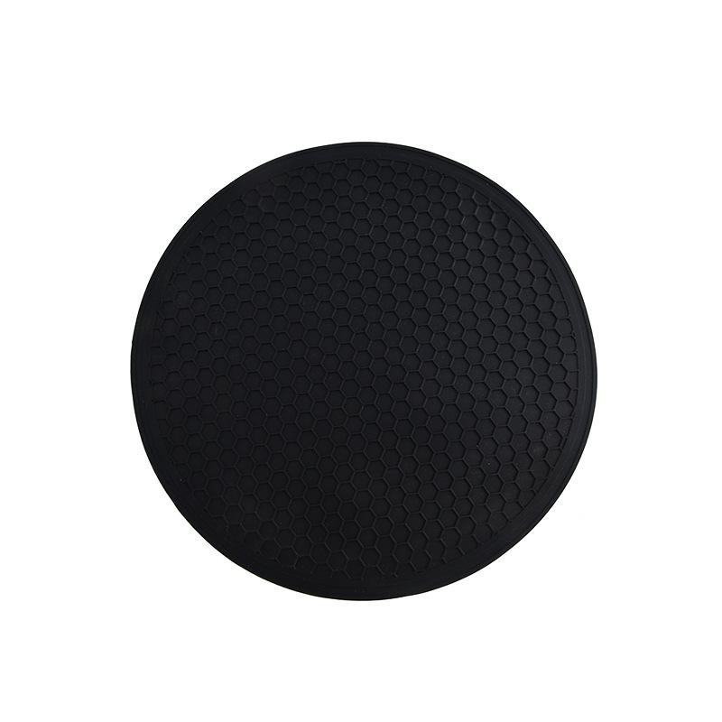 Tappetino da Tavola e Microonde in Silicone a Nido d'Ape - Rotondo, Multifunzionale, Isolante, Anti-scottatura, Ideale per Ciotole, Piatti e Casseruole.