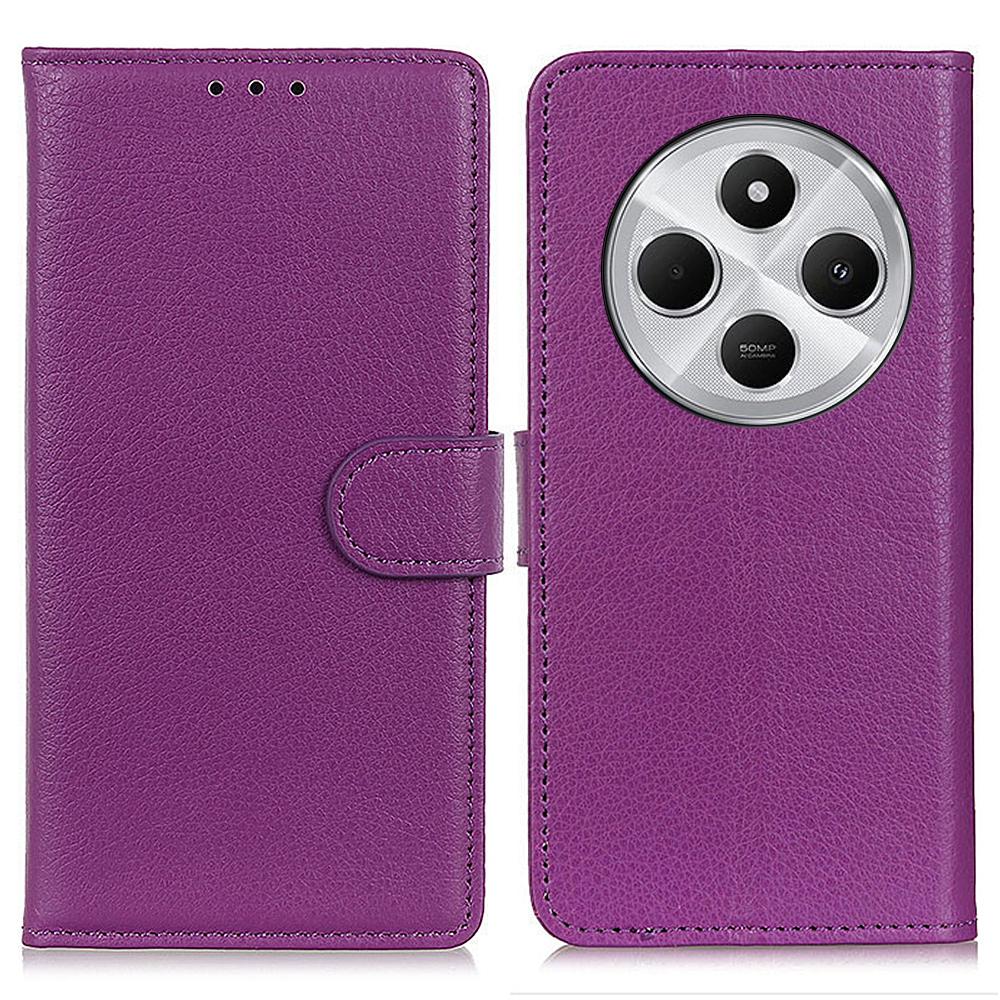 For Xiaomi Poco C75 4G/Redmi 14R 5G/14C 4G Wallet Case PU Leather Phone Cover Litchi Texture