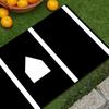 Baseball Batting Mat for Training Shock Absorbing Softball Pitching Mat Batting Practice Mat with Anti-Slip Bottom Footprint Guide for Beginner