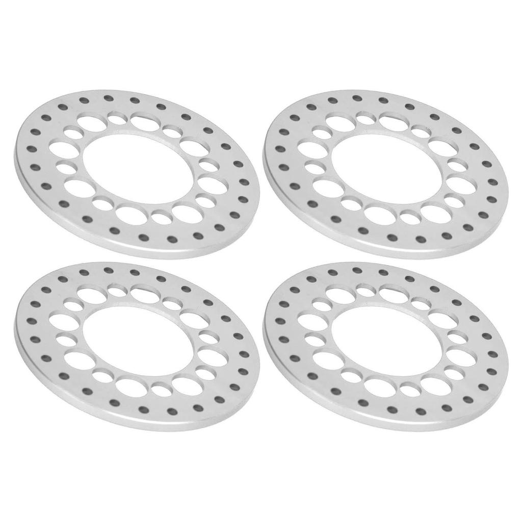 4pcs RC Wheel Rim Ring Beadlock Wheel Rim Replacement Ring for Axial SCX10 90046 for Traxxas TRX4 1 10 RC Car Silver