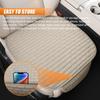 Car Front Seat Cover, Breathable Linen Automotive Seats Cushion, Anti-Slip Vehicle Seat Pad With Storage Pocket, Universal Auto Seats Protection Mat