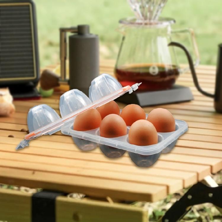 Six Eggs Capacity Travel Friendly 6 Eggs Box For Camping Enthusiasts Ensures Freshness With Airtight Closure System