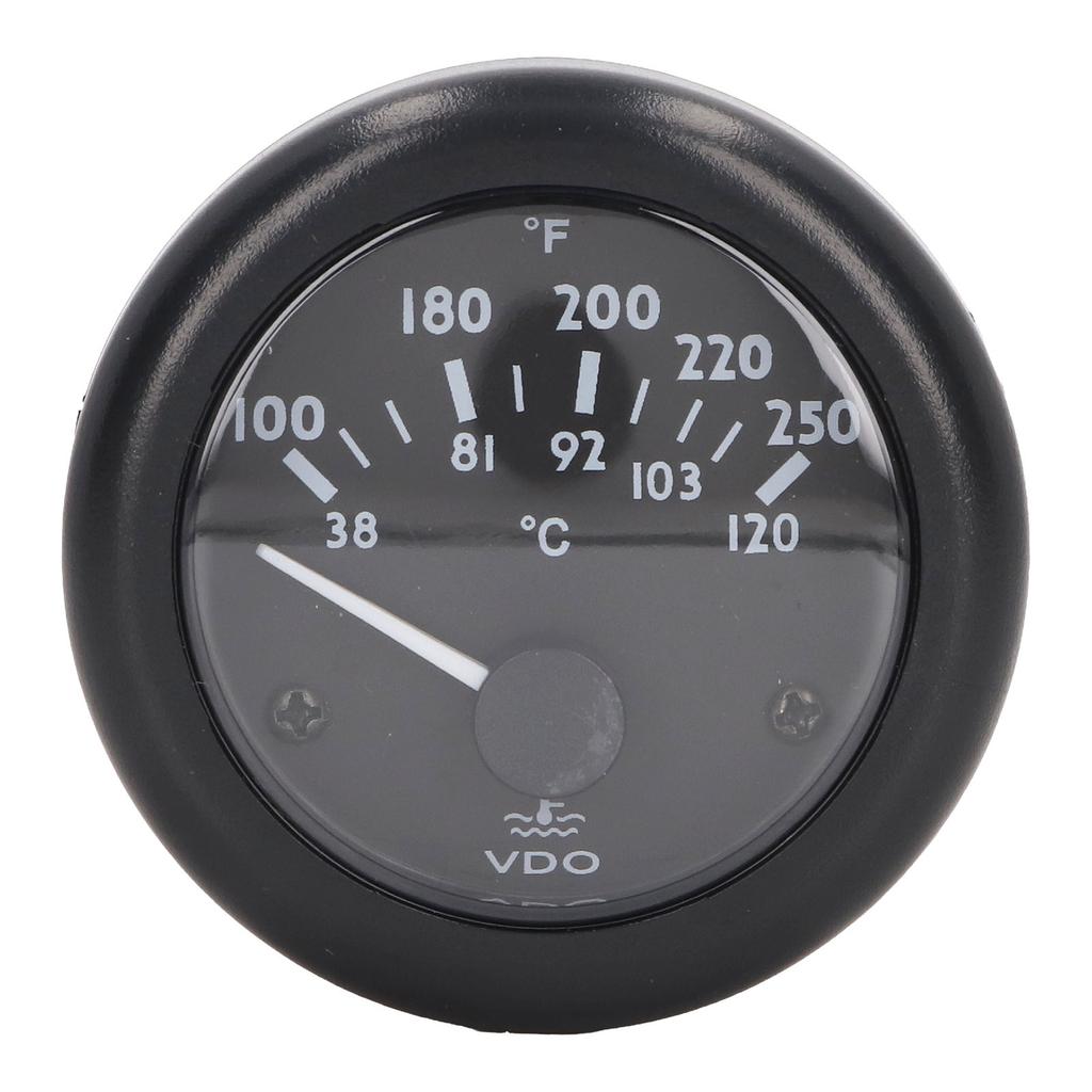 Engine Water Temperature Gauge 2in Wide Range High Accuracy Front Waterproof Diesel Generator Water