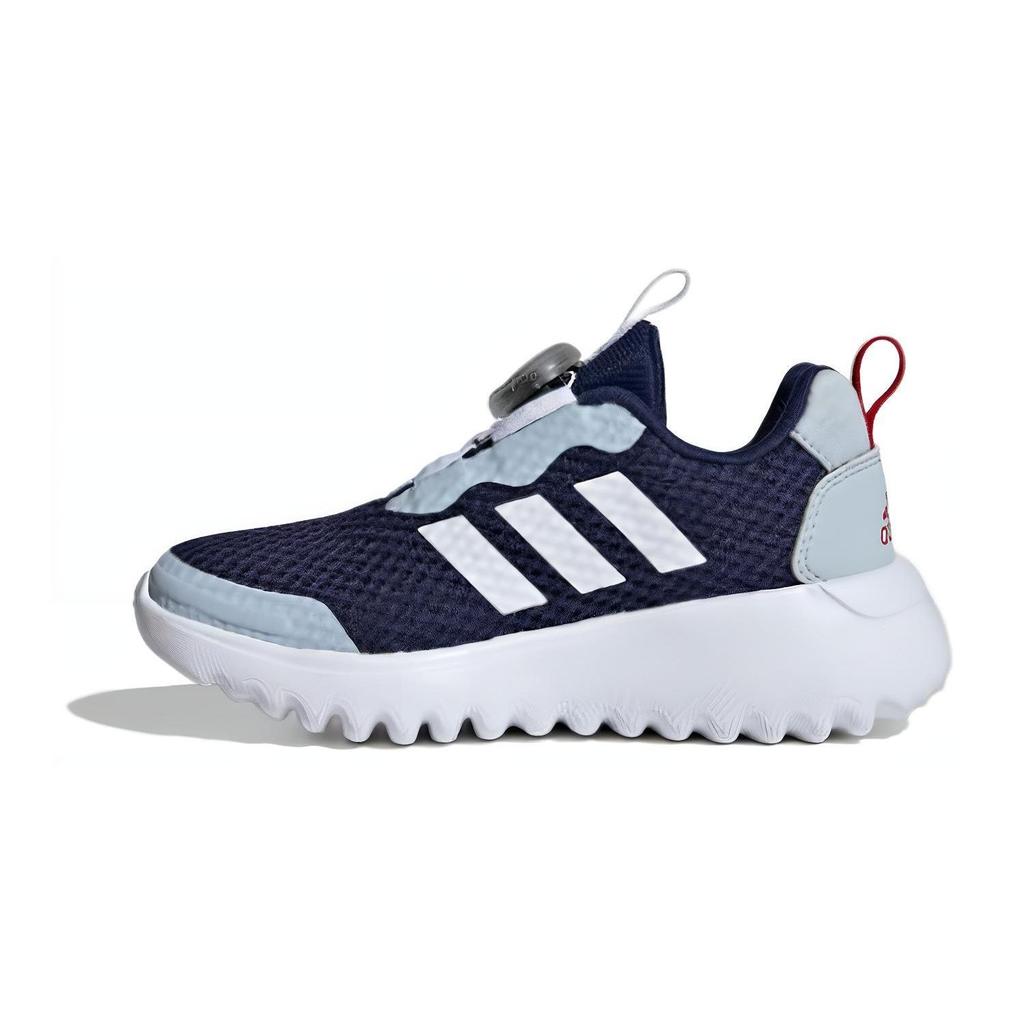 Adidas Activeflex Boa 3.0 Comfortable Versatile Shock Absorbing Durable Low Top Kids Running Shoes Kids Running Shoes Gray White Blue ID3378
