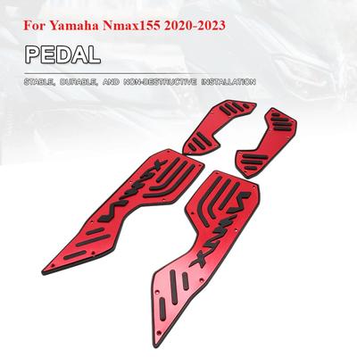 Motorcycle Accessories for Yamaha Nmax155 2020-2022 Aluminum Alloy Material Retrofitting Anti Slip Thickened Foot Pedals