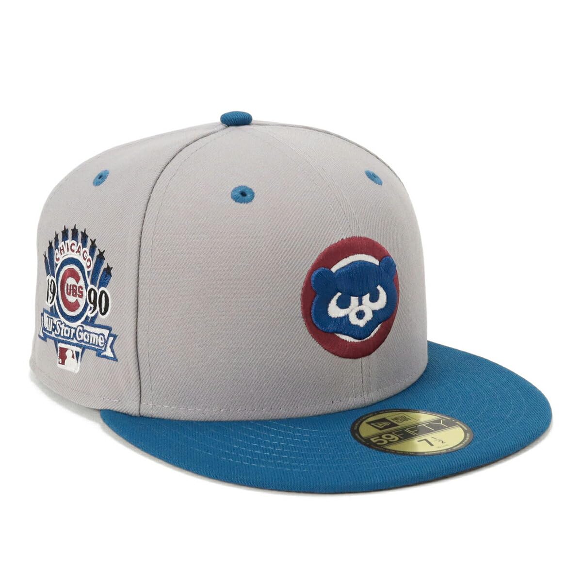 

New Era New Era Cap 59FIFTY Боковая нашивка MLB2 Tone ONSPOTZ Special Order CUB Gray 7 59Fifty Серая синяя боковая нашивка MLB Chicago Cubs 5/8