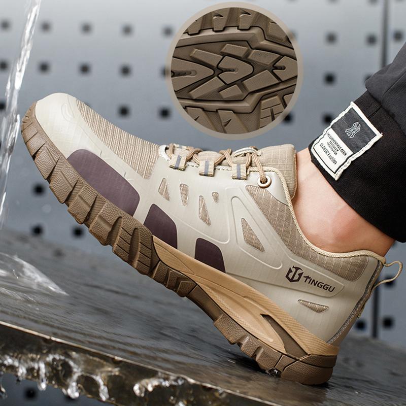 Indestructible Work Sneakers Men Insulation Work Shoes 6KV Plastic Toe Work Safety Boots Anti-Smash Protective Safety Shoes Men