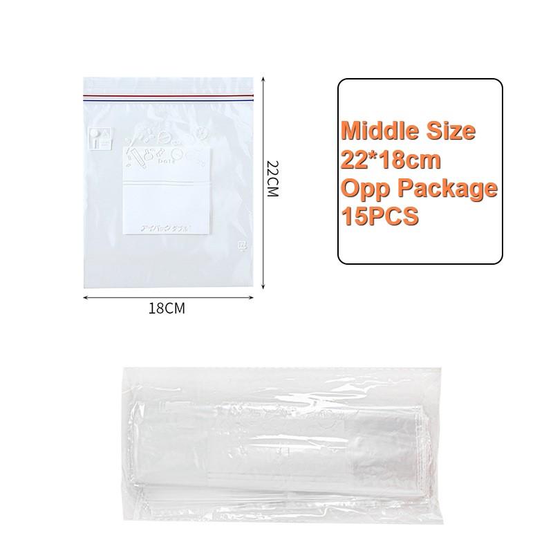 2882 Sealed Bag Fresh Food Self-Sealing Household Plastic Packaging Bag Thickened Refrigerator Storage Freezing Packaging Bag