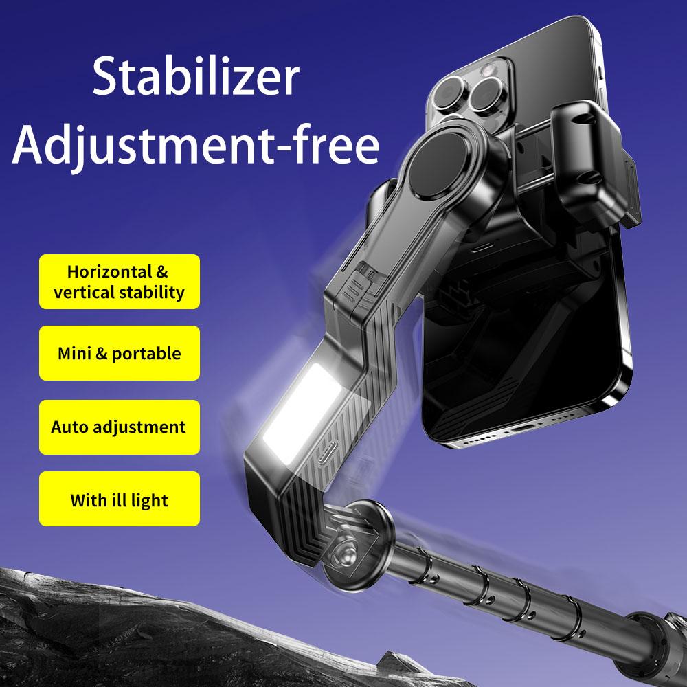 Gimbal Stabilizer for Smartphone W/360° Rotation for iPhone Andriod Sefie Stick Tripod for TIK Tok YouTube Vlogging