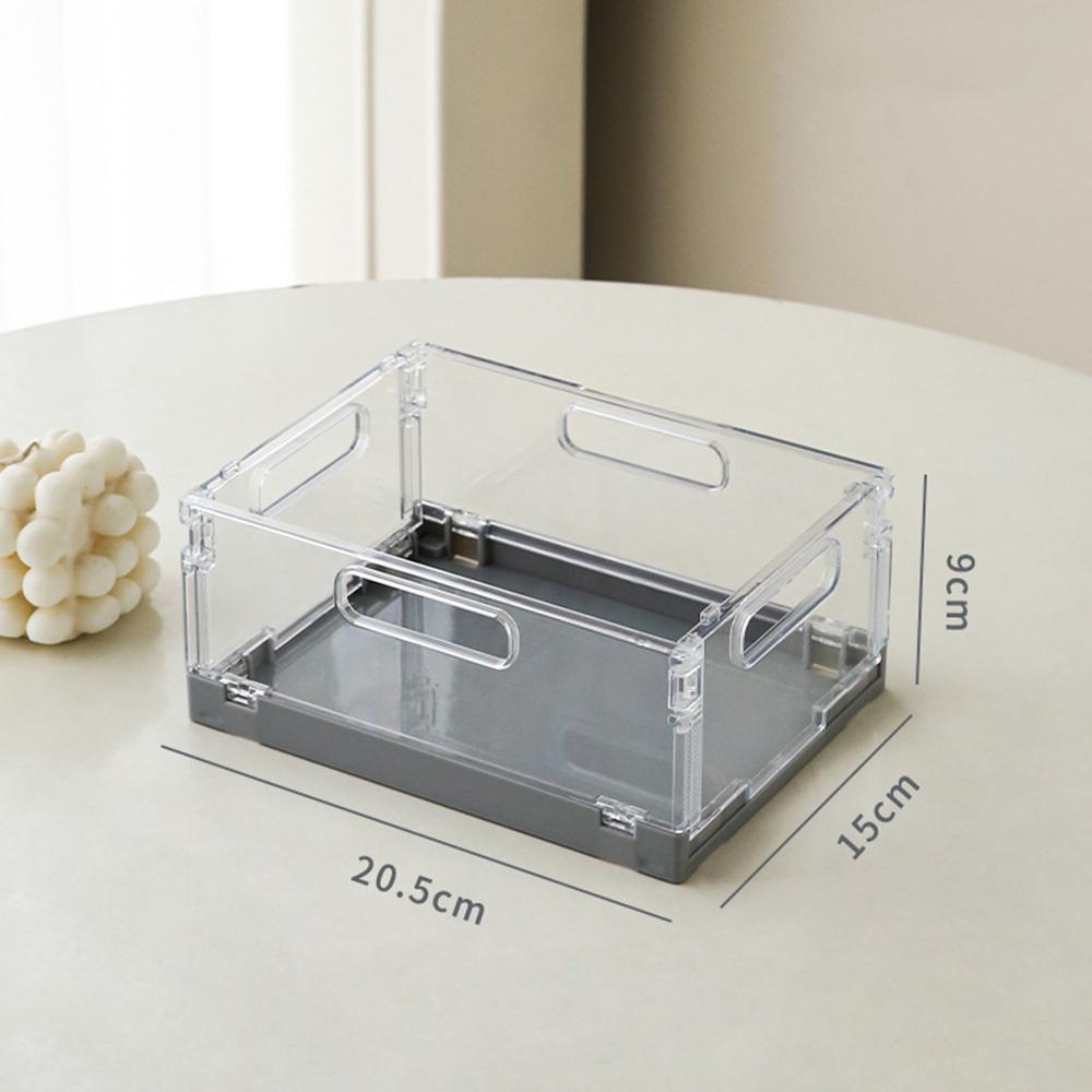 Transparent Desktop Cosmetic Storage Drawer Stackable Storage Box Acrylic Rack Sundries Snack Makeup Storage Basket Organizer