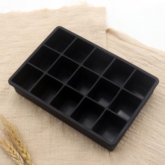 Silicone Ice Cube Tray with Lid 15&24 Cavity Flexible Mold for Ice Cubes Chocolate Jelly Microwave Oven Freezer Safe Baking