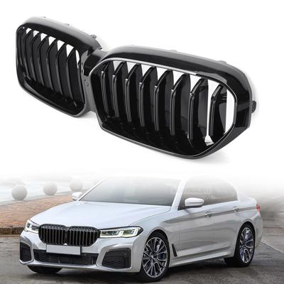 Błyszczący Czarny Grill Przedni z Kamerą Pasuje do BMW Serii 5 LCI G30 G31 2021-2022