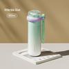 Wushengwu 316 Stainless Steel Dual-Drink Thermos Cup with Straw