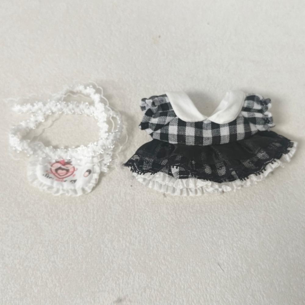 with Apron Doll Clothes Outfit Cute Doll Dress Up Set 10cm Cotton Doll Clothes Children's Gift