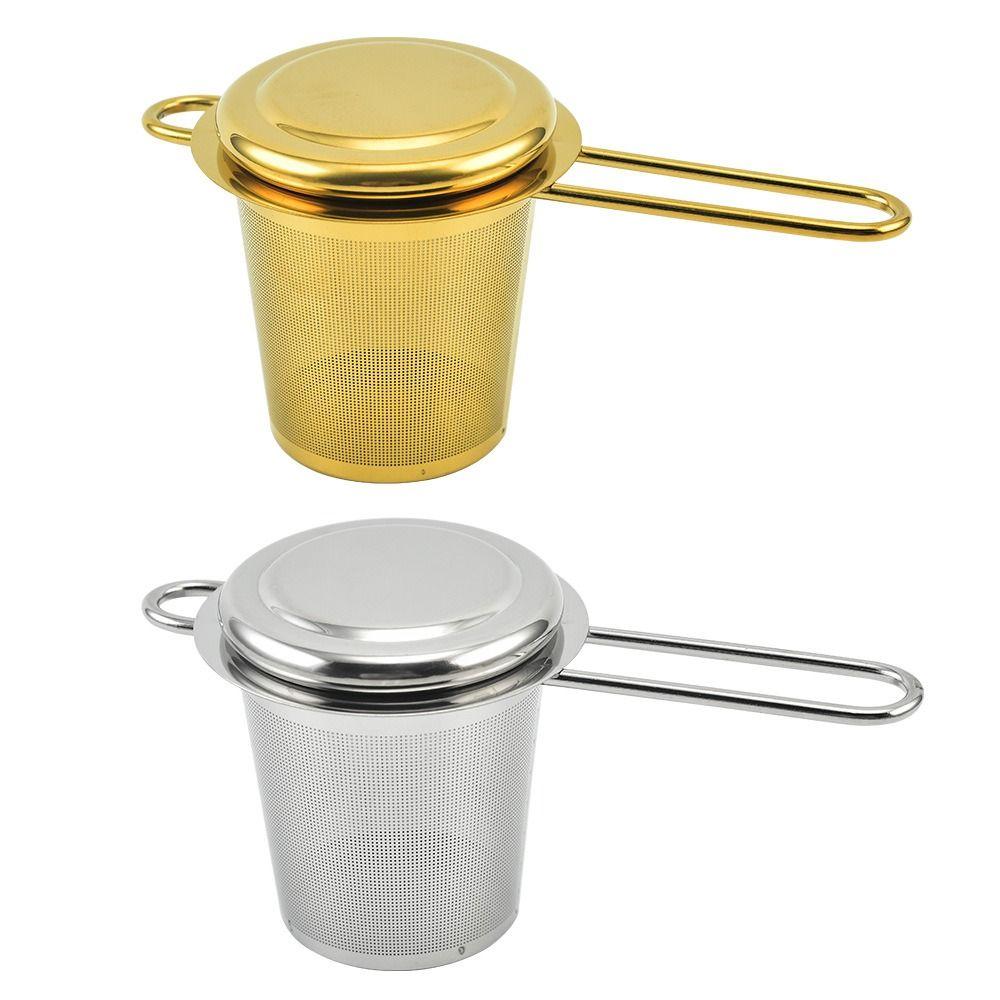 With Lid Hanging Tea Infuser Reusable Spice Filter Useful Stainless Steel Tea Strainer  Teapot
