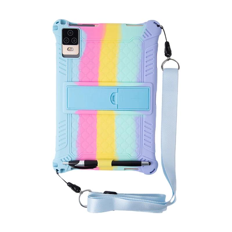 10.1 Universal Case Soft Silicone Tablet Funda for 10 10.1 Inch Android Tablet PC Shockproof Stand Cover Case L 9.57in W 6.42in