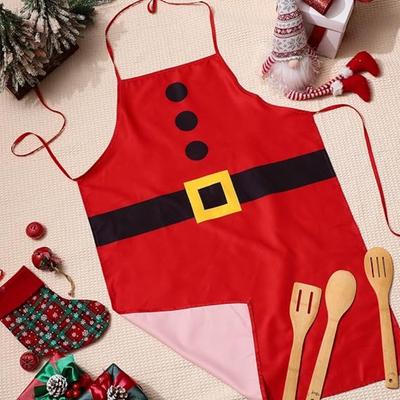 Weihnachtsschürze Weihnachtsmann Küche Kochen Backen Fettabweisend Dinnerparty Schürze Feiertag Heimdekorationszubehör
