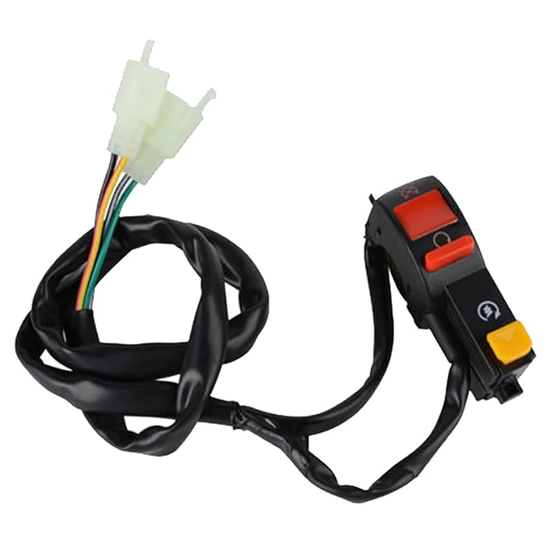Kill Stop Starter Switch Kill Button Stop Switch Toggle Right for 50cc 110cc 125cc 150cc 200cc 250cc Electric Start Scooter Pit Dirt Bike ATV Go Kart 1