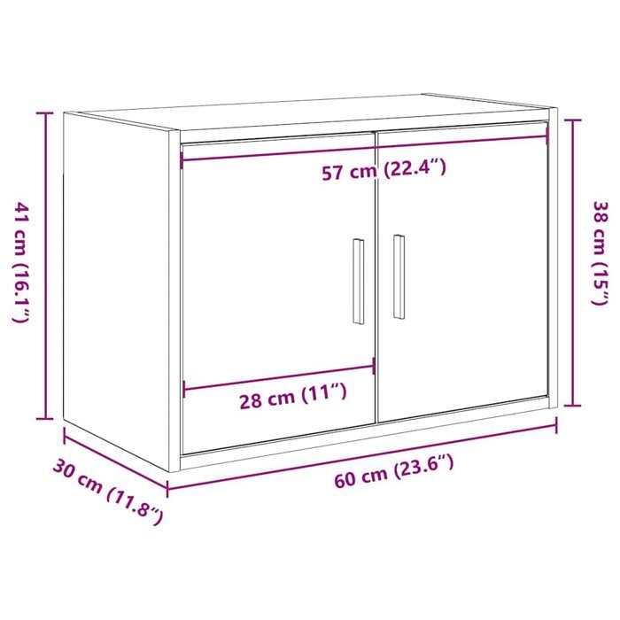 VidaXL Armoire murale de garage chêne artisanal bois d'ingénierie 860659