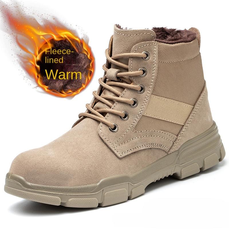 

Ботинки противоударные и ударопрочные износостойкие и дышащие рабочие ботинки для мужчин, чтобы согреться в любое время года 46