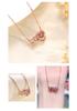 S925 Sterling Silver Heartbeat Necklace for Women with Pink Diamond - Bestselling Simple, Versatile Fashion