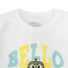 Fineplus Minions BELLO T-Shirt with Stuart, Kevin, Bob, and Tim Print. Character Merchandise.